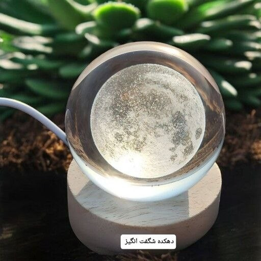 گوی کریستالی (شیشه ای) طرح ماه قطر 6